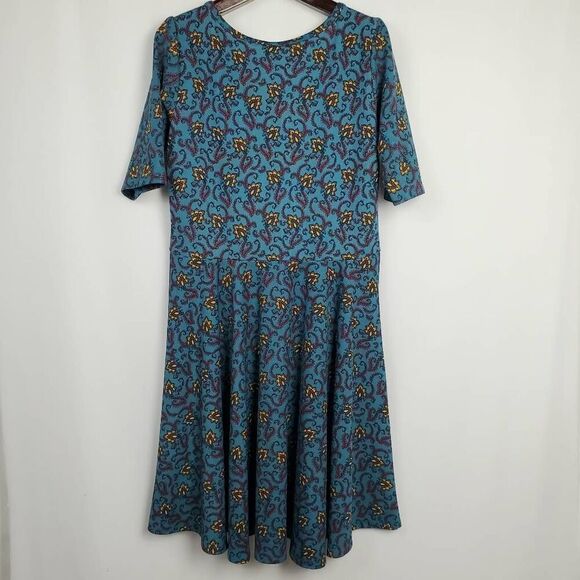 LulaRoe Size 3XL Pattern SS Dress - Picture 3 of 6